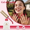 image:imageArtdone Sheer Gel Nail Polish Set Jelly UV Gel 6 Colors Translucent Milky White Pink Nude Brown Colors Nail Polish For All Seasons Neutral Soak off LED Lamp Gel Manicure Kit For Nail ArtRed  Hema Free  Solid