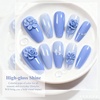 image:imageArtdone Sheer Gel Nail Polish Set Jelly UV Gel 6 Colors Translucent Milky White Pink Nude Brown Colors Nail Polish For All Seasons Neutral Soak off LED Lamp Gel Manicure Kit For Nail ArtSoft Violet HEMAFREE