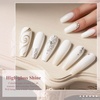 image:imageArtdone Sheer Gel Nail Polish Set Jelly UV Gel 6 Colors Translucent Milky White Pink Nude Brown Colors Nail Polish For All Seasons Neutral Soak off LED Lamp Gel Manicure Kit For Nail ArtWhite  Hema Free  Solid