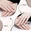 image:imageArtdone Sheer Gel Nail Polish Set Jelly UV Gel 6 Colors Translucent Milky White Pink Nude Brown Colors Nail Polish For All Seasons Neutral Soak off LED Lamp Gel Manicure Kit For Nail Artlight nude color  Hema Free  Solid