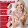 image:imageArtdone Sheer Gel Nail Polish Set Jelly UV Gel 6 Colors Translucent Milky White Pink Nude Brown Colors Nail Polish For All Seasons Neutral Soak off LED Lamp Gel Manicure Kit For Nail ArtMini Gel Color Set C