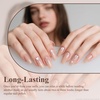 image:imageArtdone Sheer Gel Nail Polish Set Jelly UV Gel 6 Colors Translucent Milky White Pink Nude Brown Colors Nail Polish For All Seasons Neutral Soak off LED Lamp Gel Manicure Kit For Nail ArtNude color  Hema Free  Solid