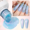 image:imageArtdone Sheer Gel Nail Polish Set Jelly UV Gel 6 Colors Translucent Milky White Pink Nude Brown Colors Nail Polish For All Seasons Neutral Soak off LED Lamp Gel Manicure Kit For Nail ArtPearl Color