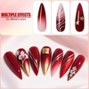 image:imageArtdone Sheer Gel Nail Polish Set Jelly UV Gel 6 Colors Translucent Milky White Pink Nude Brown Colors Nail Polish For All Seasons Neutral Soak off LED Lamp Gel Manicure Kit For Nail ArtSolidRed Set