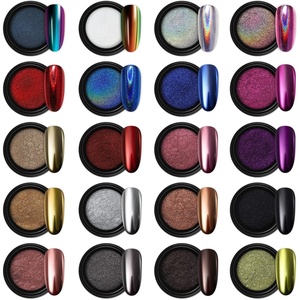 image:imageArtdone 20 Jars Chrome Nail Powder Set Metallic Mirror Effect Holographic Aurora Chameleon Pigment 1gJar for Nail Art Glitters Gel Polish Supply Mermaid Unicorn Kit20jars