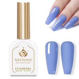 image:imageArtdone Sheer Gel Nail Polish Set Jelly UV Gel 6 Colors Translucent Milky White Pink Nude Brown Colors Nail Polish For All Seasons Neutral Soak off LED Lamp Gel Manicure Kit For Nail ArtSoft Violet HEMAFREE