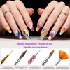 image:imageArtdone 28pcs Nail Art Brushes Nail Art Tool Set Dotting Tools Dust BrushStriping Brushes for Long Lines Drawing Pen For Gel Polish Design supply