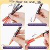 image:imageArtdone Nail Art Pens And Brushes Set With Liner Paint Dotting Tools 11PCS Black Color Nail Tools For Long Lines Thin Details Fine Drawing For UV Gel Polish Design Sizes 58122025mm12 Colors marker pen