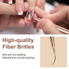 image:imageArtdone Nail Art Pens And Brushes Set With Liner Paint Dotting Tools 11PCS Black Color Nail Tools For Long Lines Thin Details Fine Drawing For UV Gel Polish Design Sizes 58122025mmCopper