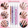 image:imageArtdone 10pcs Nail Art Brushes Set Dotting ToolsStriping Brushes for Long Lines Thin Details Sculpting Pattern Tracing Stylus Ball Embossing StyluFine Drawing Pen For Gel Polish Design Supply32Pcs Set