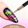image:imageArtdone Nail Dotting Tools Doubleended Nail Art Brushes Kit Nail Art Gel Polish Liner Brushes Design Pen For Nail Drawing And Nail Paint Brushes Small Detail BrushesDotting and liner tools