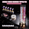 image:imageArtdone Nail Dotting Tools Doubleended Nail Art Brushes Kit Nail Art Gel Polish Liner Brushes Design Pen For Nail Drawing And Nail Paint Brushes Small Detail BrushesNail dotting tool brushes and stands kit