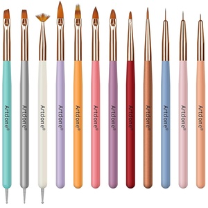image:imageArtdone Nail Dotting Tools Doubleended Nail Art Brushes Kit Nail Art Gel Polish Liner Brushes Design Pen For Nail Drawing And Nail Paint Brushes Small Detail BrushesColorfully kit