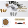 image:imageArtdone 2 Jars Chrome Nail Pearl Powder Silver and Gold Iridescent Aurora Powder Metallic Mirror Effect Pigment Pearlescent Mermaid Pearl Dust Kit Decoration Acrylic Resin CraftSilver and Gold